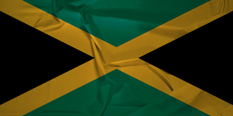 Smooth Flowing Jamaica Flag Captured in Motion
