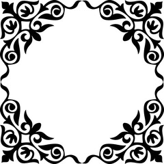 Ornamental Floral Frame