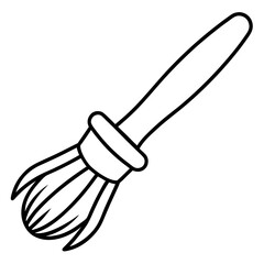 Brush line art vector