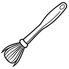 Brush line art vector