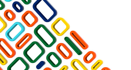 Multicolor abstract background banner of triangles , all the colors of the rainbow