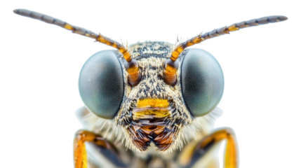 Midge insect magnified view Transparent background, PNG file