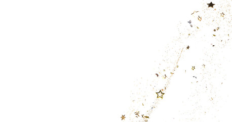 Stars - Festive christmas card. Isolated illustration white background. -