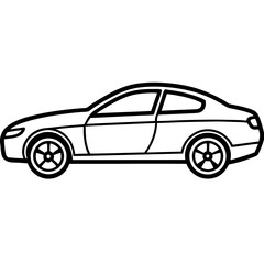 Car line art vector
