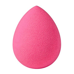 Makeup sponge pink on white background, Beauty blender isolated on white background. Bright sponges for cosmetics. Makeup products. Beauty concept. Ai Generated Images