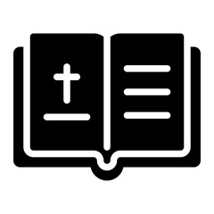 Obraz premium bible glyph icon
