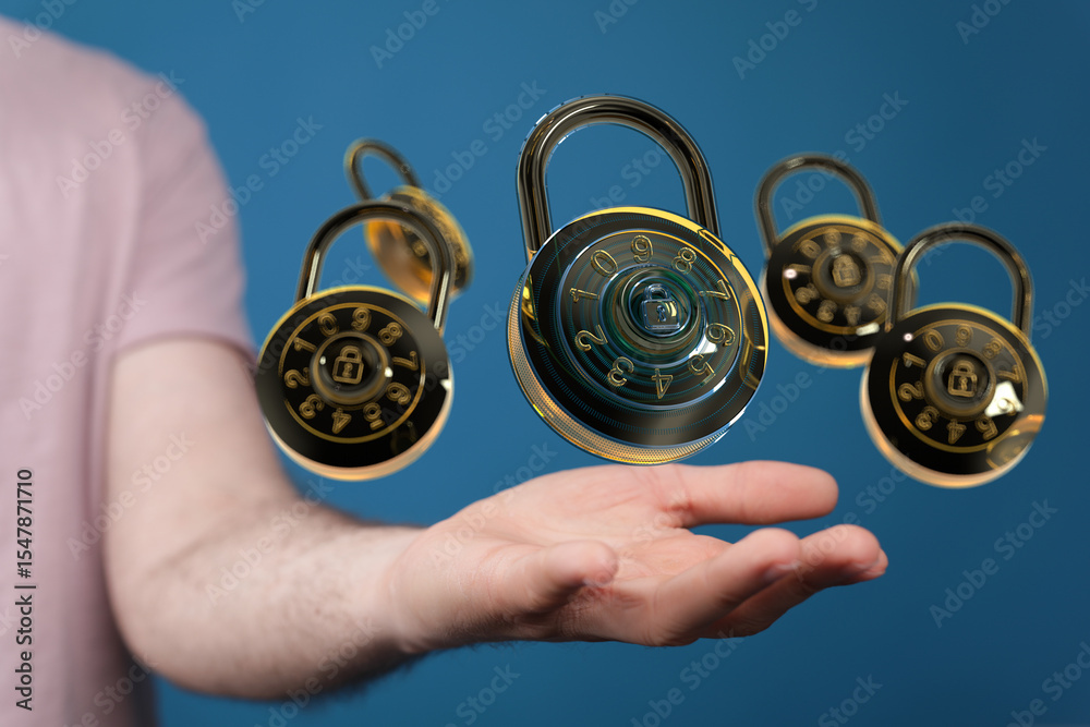 Poster Cybersecurity and data protection are crucial.  Use strong passwords and encryption to safeguard your valuable information.