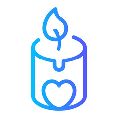 candle gradient icon