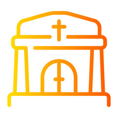 church gradient icon