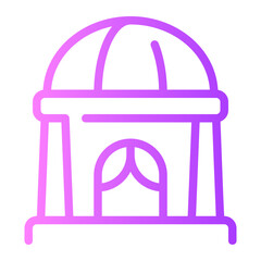 city hall gradient icon