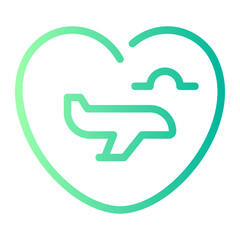 Honeymoon gradient icon
