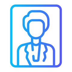 wedding photo gradient icon