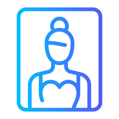 wedding photo gradient icon