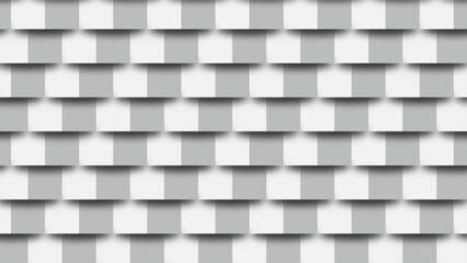 Abstract geometric pattern with grey and white tile background