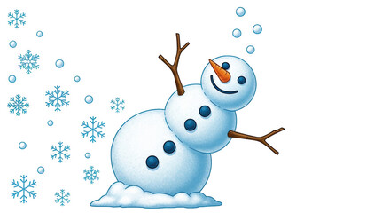 Isolated Snowman
