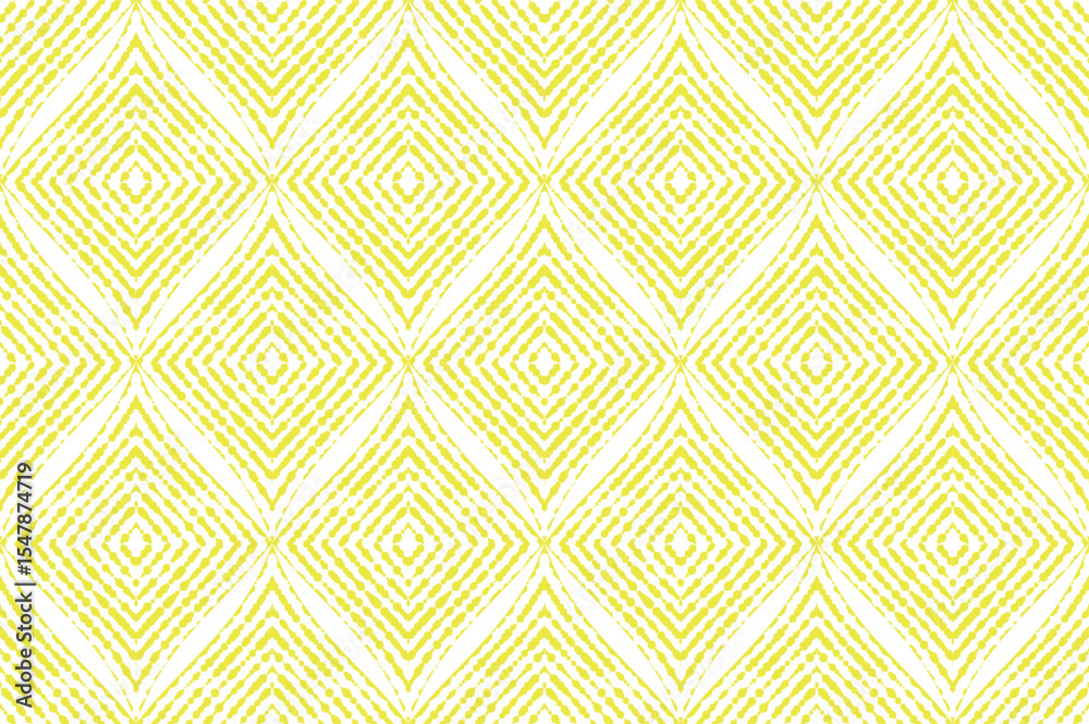 Poster Abstract geometric pattern. A seamless vector background. White and yellow ornament. Graphic modern pattern. Simple lattice graphic design