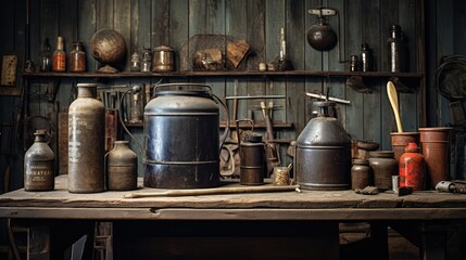 tools vintage oil can