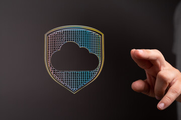Digital security, cloud computing, data protection.  Safeguard your information.