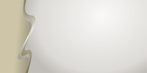 composition of empty space with soft colors and abstract geometric curved lines in golden brown as background inspiration