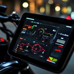 Fototapeta premium Night City Dashboard Display