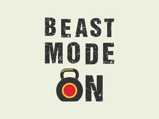 Unleash the beast mode hardcore gym t shirt design for fitness warriors