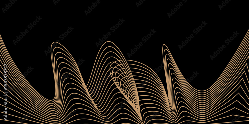 Poster vector abstract motion of curve lines