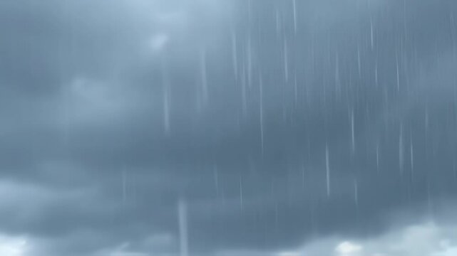Video of Rain with Cloudy Sky