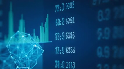 stock market graph - Powered by Adobe