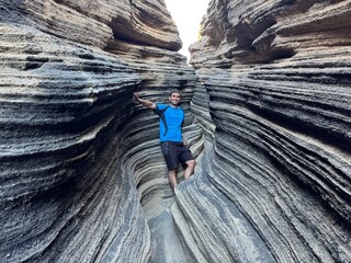 YOUNG MAN IN LANZAROTE CANARY ISLAND