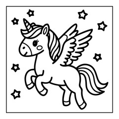 Fototapeta premium vector illustration of a coloring page