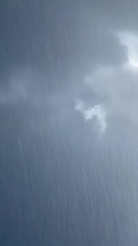 Video of Rain with Cloudy Sky