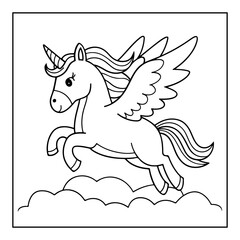 Fototapeta premium vector illustration of a coloring page
