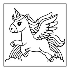 Fototapeta premium vector illustration of a coloring page