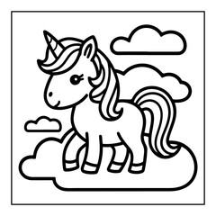 Fototapeta premium vector illustration of a coloring page