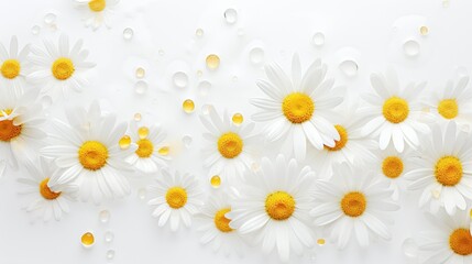 Obraz premium photograph chamomile on white