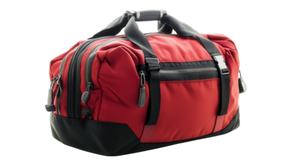 Multipurpose fitness-travel hybrid bag Transparent background, PNG file