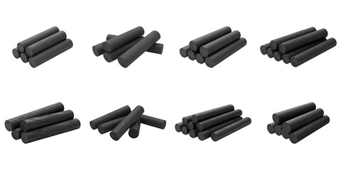 Neat Piles of Logs: A meticulously arranged display of stacked logs showcases the raw beauty of natural wood, a symbol of resourcefulness and the connection with nature.