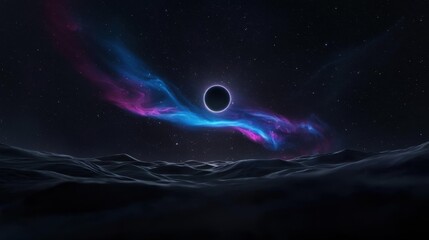 Stunning Moment of Solar Eruption Colliding with Distant Cosmic Phenomena in Space