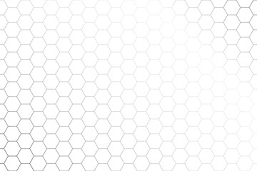 Transparent Honeycomb Pattern Wallpaper with Silver Lines