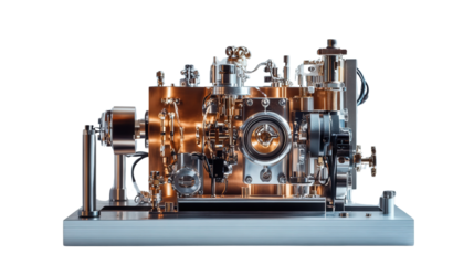 Miniature ion mobility spectrometer, Transparent background, PNG file