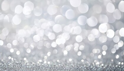 white silver glitter bokeh texture christmas abstract background