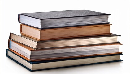 Fototapeta premium stack of textbooks clipping path included