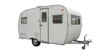 Isolated White Trailer