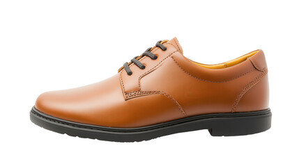 Office formal low-cut leather shoes, Transparent background, PNG fil