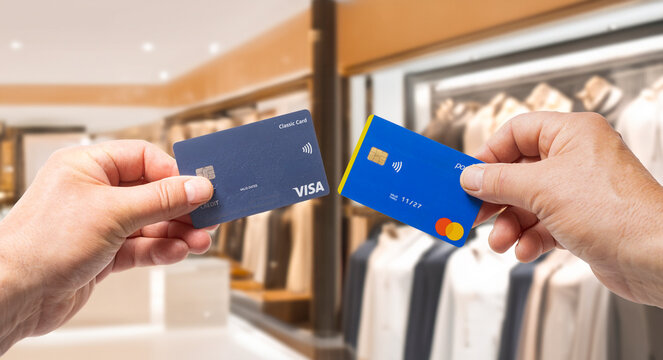 Mastercard and  VISA brand credit cards.