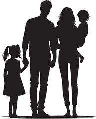 family day silhouette design template