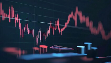 Obraz premium Visual representation of market reactions to tariff changes.