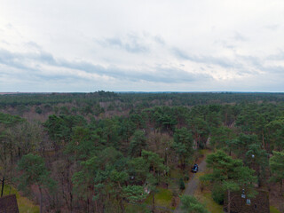 Drone view of Landal 't Loo landgoed recreation park