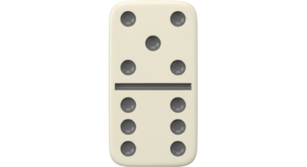 Isolated Domino Tile Six and Six