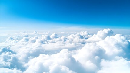 Clouds, Sky, Aerial view, Above the Clouds A Serene Aerial View